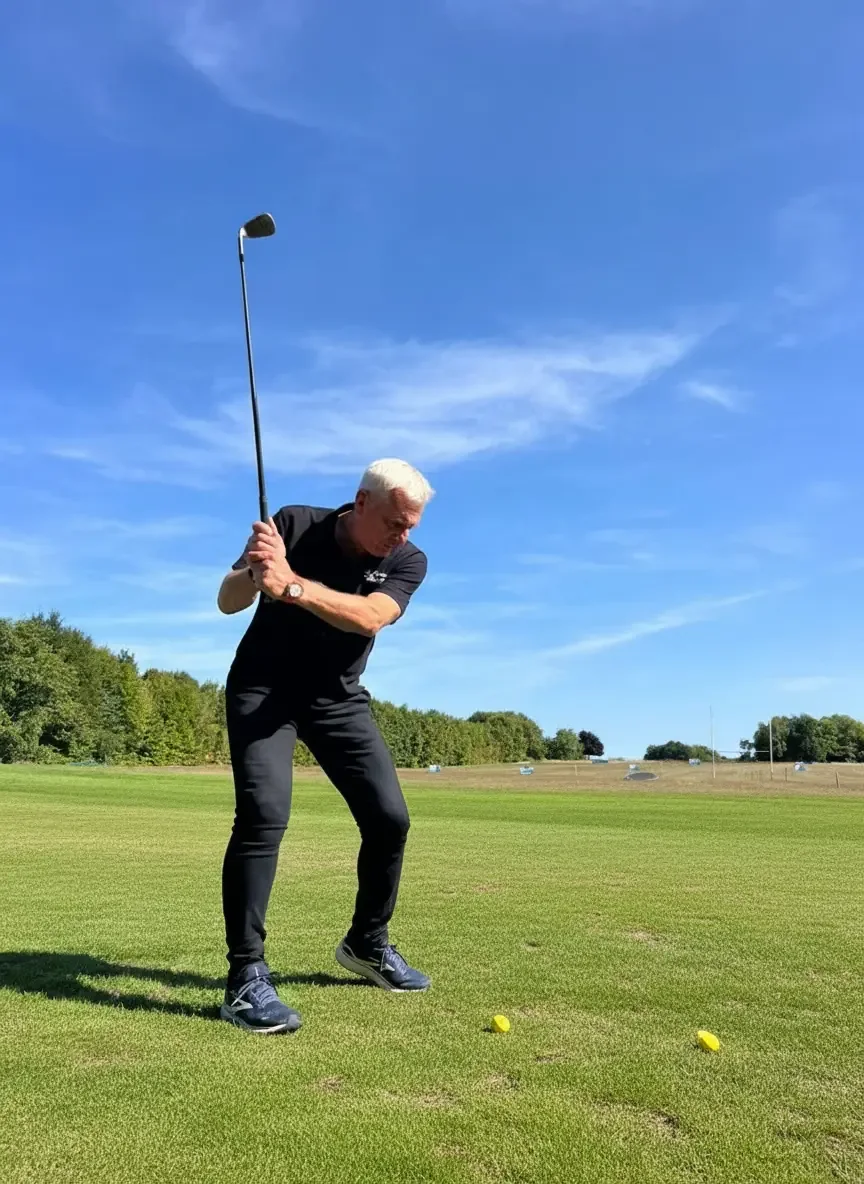 Philippe Friaud pratiquant le golf