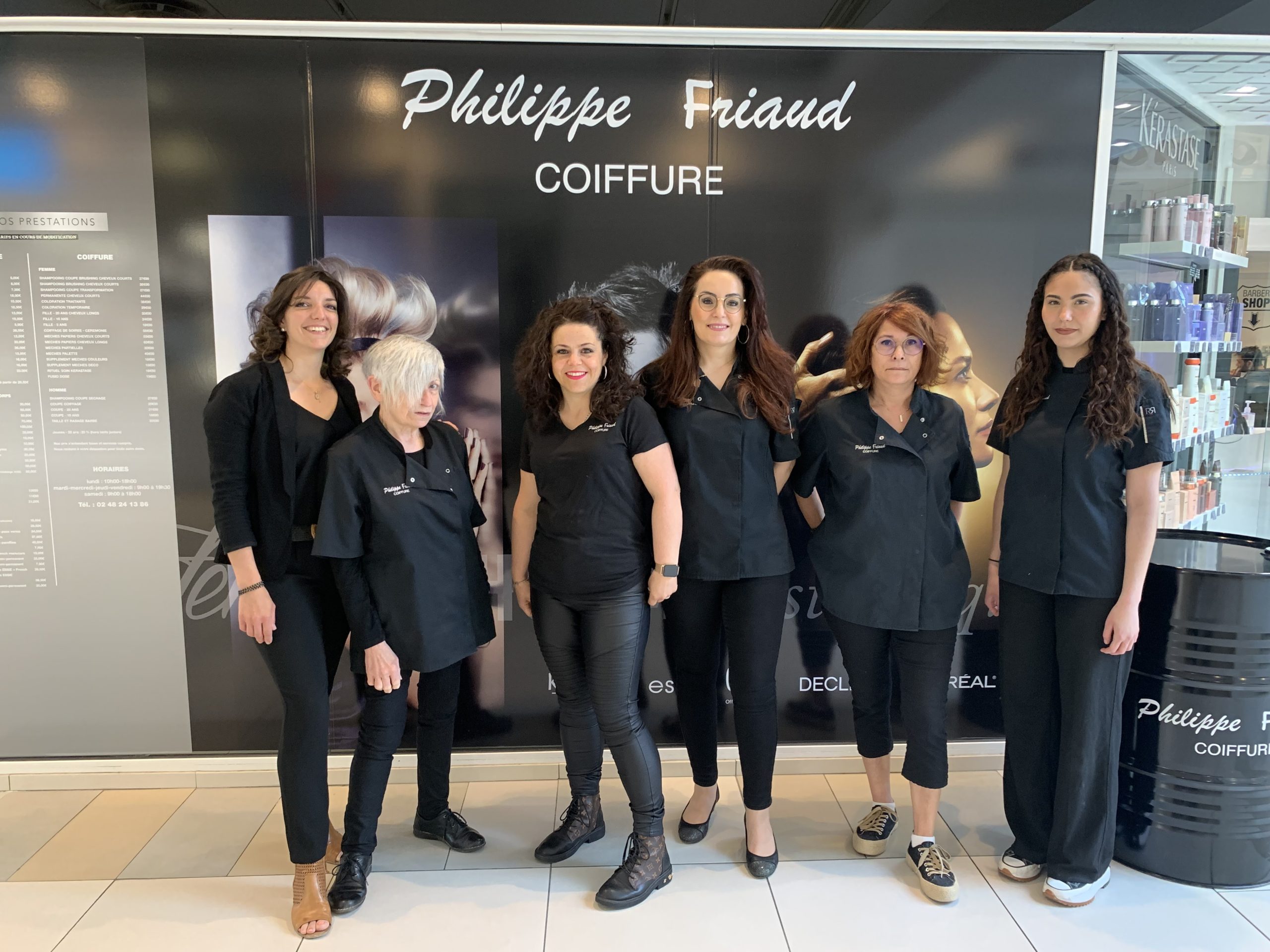 Équipe du salon Philippe Friaud Coiffure La Galerie à Saint-Doulchard
